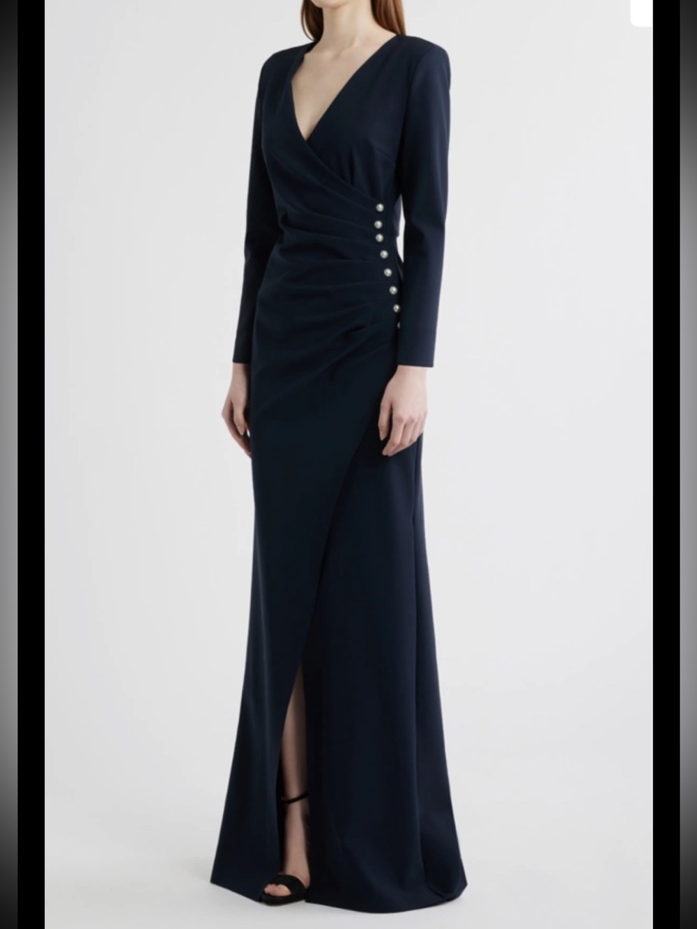 Costa Boni La Petite Robe Bandage Jersey,pullover Gown,faux Pearl,IT46=US8,new